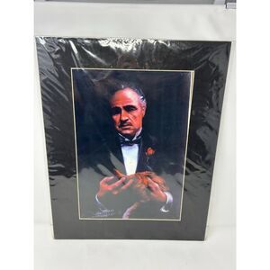Marlon Brando "The Godfather" Art Print by Haiyan – 16x20 Matted